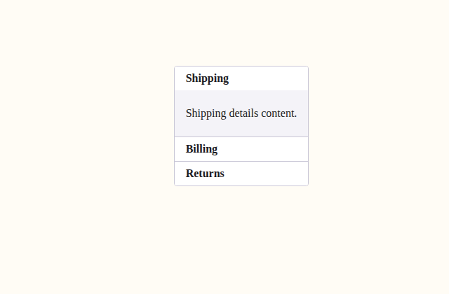 Accordion catalog preview