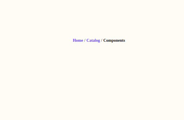 Breadcrumbs catalog preview