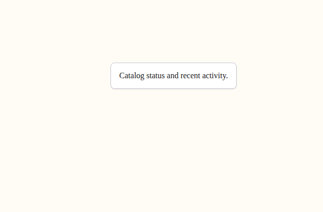 Card catalog preview